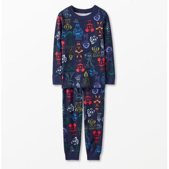 Hanna Andersson Disney 100th Anniversary Celebration Long John Pajama Set 12 - Picture 1 of 8